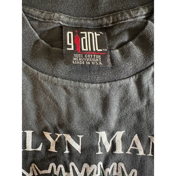 Marilyn Manson Believe Vintage Reprint Single Stitch T-shirt Giant Tag - Picture 6 of 6